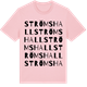 Pink Cotton t-shirt med Strömshall ordlek t-shirt