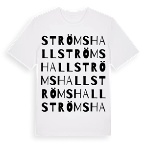 Strömshall ordlek t-shirt – ekologisk bomull t-shirt från Pinshirt