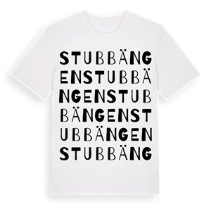 Stubbängen ordlek t-shirt – ekologisk bomull t-shirt från PinShirt