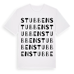 Stubben ordlek t-shirt – ekologisk bomull t-shirt från Pinshirt