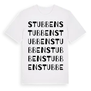 Stubben ordlek t-shirt – ekologisk bomull t-shirt från Pinshirt