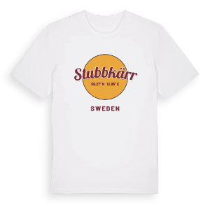 Stubbkärr cirkel t-shirt – ekologisk bomull t-shirt från PinShirt
