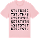 Pink Cotton t-shirt med Stutnäset ordlek t-shirt