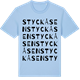Blue Soul t-shirt med Styckåsen ordlek t-shirt