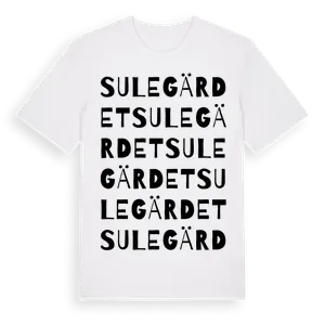 Sulegärdet ordlek t-shirt – ekologisk bomull t-shirt från Pinshirt