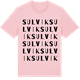 Pink Cotton t-shirt med Sulvik ordlek t-shirt