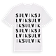 White t-shirt med Sulvik ordlek t-shirt