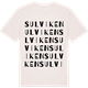 Vintage White t-shirt med Sulviken ordlek t-shirt
