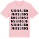 Pink Cotton t-shirt med Sund ordlek t-shirt