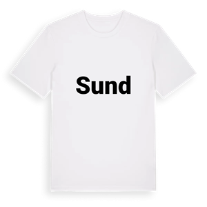 Sund fetstil t-shirt – ekologisk bomull t-shirt från PinShirt