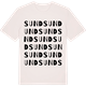Vintage White t-shirt med Sund ordlek t-shirt