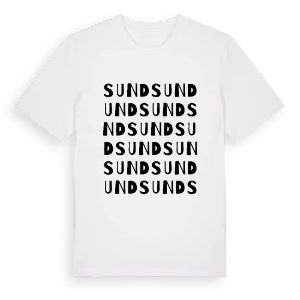 Sund ordlek t-shirt – ekologisk bomull t-shirt från PinShirt