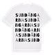Sundängarna ordlek t-shirt