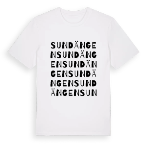 Sundängen ordlek t-shirt – ekologisk bomull t-shirt från PinShirt