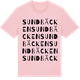 Pink Cotton t-shirt med Sundbäcken ordlek t-shirt