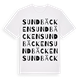White t-shirt med Sundbäcken ordlek t-shirt