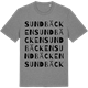 Mid Heather Gray t-shirt med Sundbäcken ordlek t-shirt
