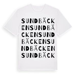 Sundbäcken ordlek t-shirt – ekologisk bomull t-shirt från PinShirt