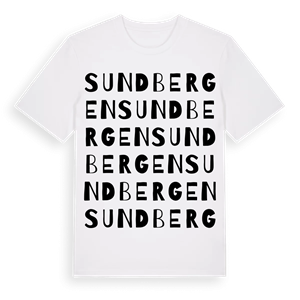 Sundbergen ordlek t-shirt – ekologisk bomull t-shirt från PinShirt