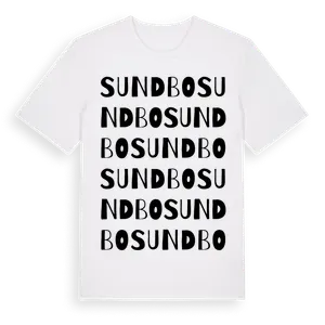 Sundbo ordlek t-shirt – ekologisk bomull t-shirt från Pinshirt