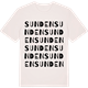 Vintage White t-shirt med Sunden ordlek t-shirt