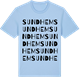 Blue Soul t-shirt med Sundhem ordlek t-shirt