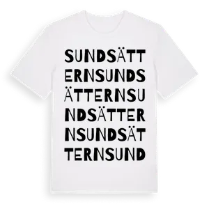 Sundsättern ordlek t-shirt – ekologisk bomull t-shirt från Pinshirt