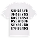 White t-shirt med Sundsbyn ordlek t-shirt