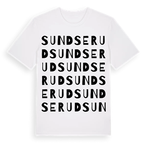 Sundserud ordlek t-shirt – ekologisk bomull t-shirt från PinShirt