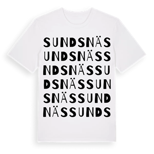 Sundsnäs ordlek t-shirt – ekologisk bomull t-shirt från PinShirt