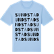 Blue Soul t-shirt med Sundstad ordlek t-shirt