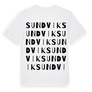 Sundvik ordlek t-shirt – ekologisk bomull t-shirt från PinShirt