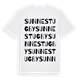 Sunne stugby ordlek t-shirt