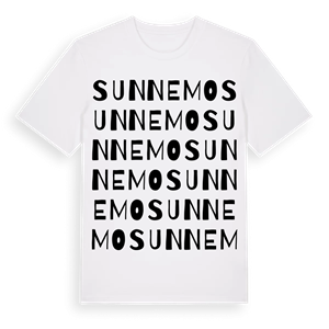 Sunnemo ordlek t-shirt – ekologisk bomull t-shirt från Pinshirt