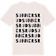 Vintage White t-shirt med Sunnersrud ordlek t-shirt