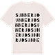 Vintage White t-shirt med Sunnerud ordlek t-shirt