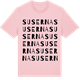 Pink Cotton t-shirt med Suserna ordlek t-shirt