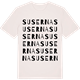 Vintage White t-shirt med Suserna ordlek t-shirt