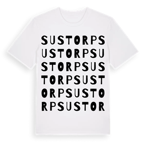 Sustorp ordlek t-shirt – ekologisk bomull t-shirt från Pinshirt