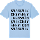 Blue Soul t-shirt med Svänkviken ordlek t-shirt
