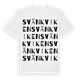 White t-shirt med Svänkviken ordlek t-shirt
