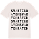 Vintage White t-shirt med Svartebråten ordlek t-shirt