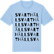 Blue Soul t-shirt med Svarthäll ordlek t-shirt