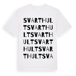 Svarthult ordlek t-shirt – ekologisk bomull t-shirt från Pinshirt