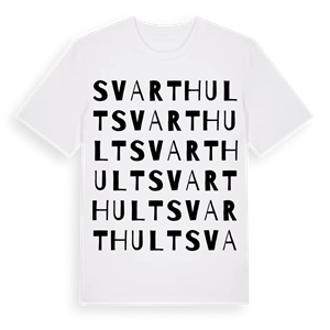 Svarthult ordlek t-shirt – ekologisk bomull t-shirt från Pinshirt