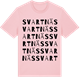 Pink Cotton t-shirt med Svartnäs ordlek t-shirt