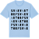 Blue Soul t-shirt med Svarvartorp ordlek t-shirt
