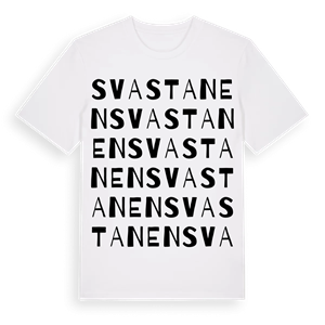 Svastanen ordlek t-shirt – ekologisk bomull t-shirt från Pinshirt