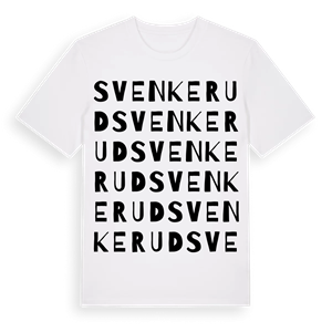 Svenkerud ordlek t-shirt – ekologisk bomull t-shirt från Pinshirt
