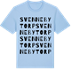 Blue Soul t-shirt med Svennebytorp ordlek t-shirt